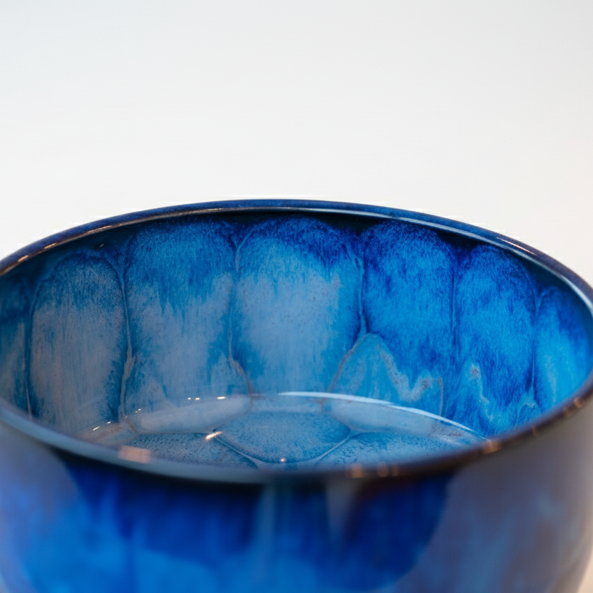 Deep Atlantic Blue Serving Bowl