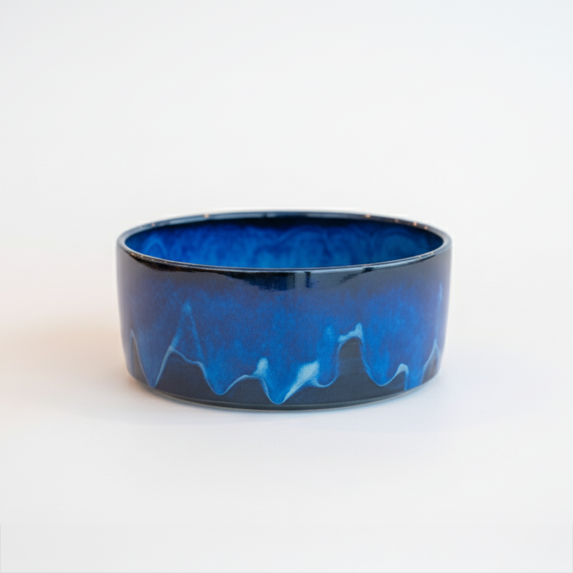 Deep Atlantic Blue Serving Bowl