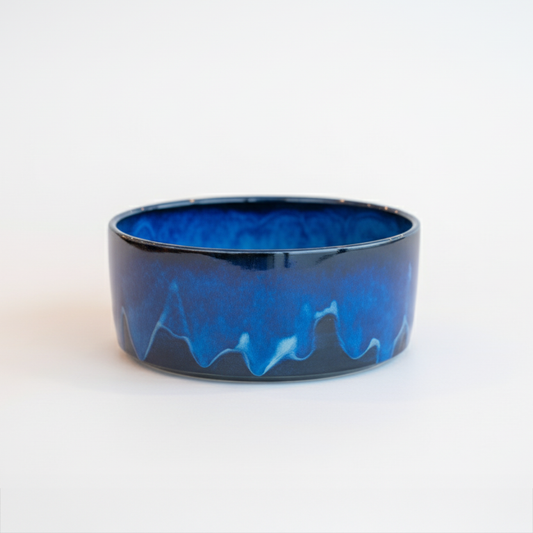 Deep Atlantic Blue Serving Bowl
