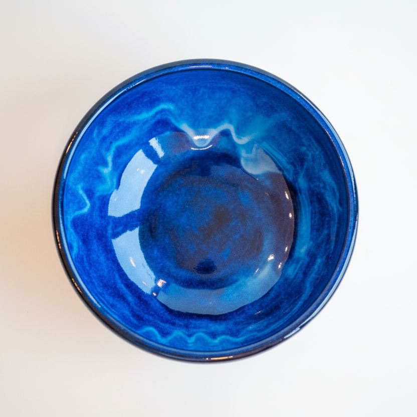 Large Atlantic Blue & Granite Serving Bowl