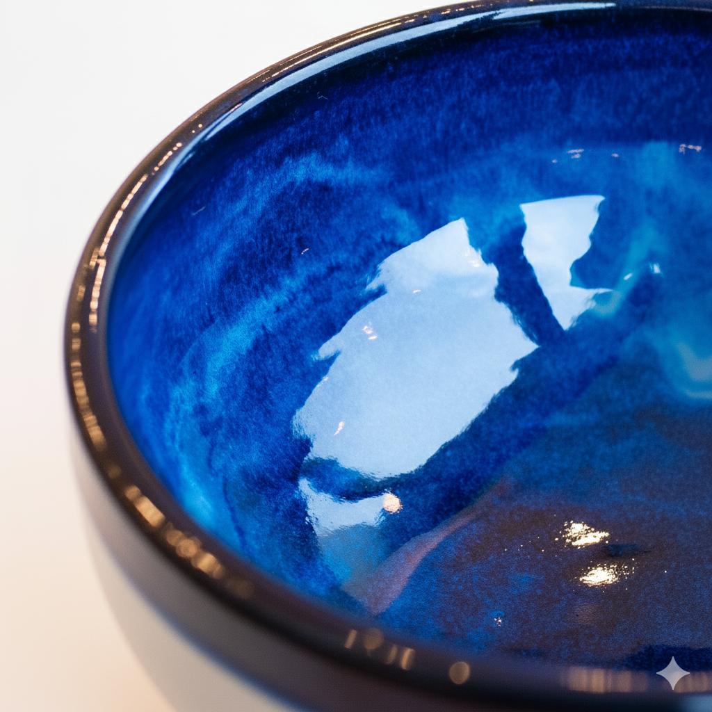 Large Atlantic Blue & Granite Serving Bowl