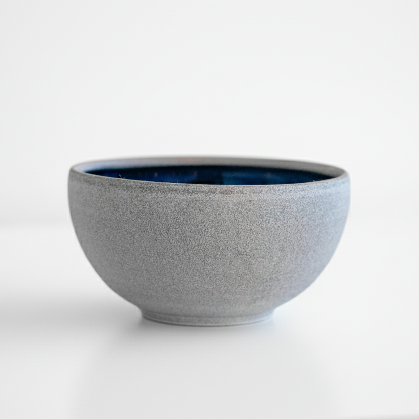 Small Deep Blue Granite Serving Bowl