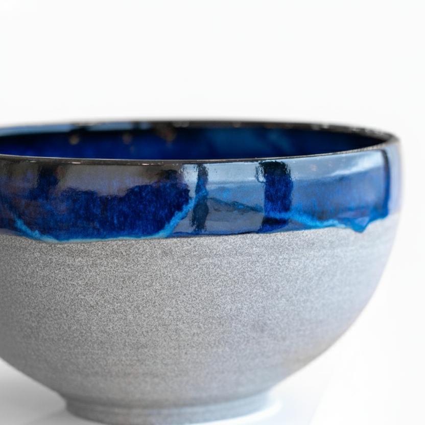 Medium Atlantic Blue & Granite Serving Bowl