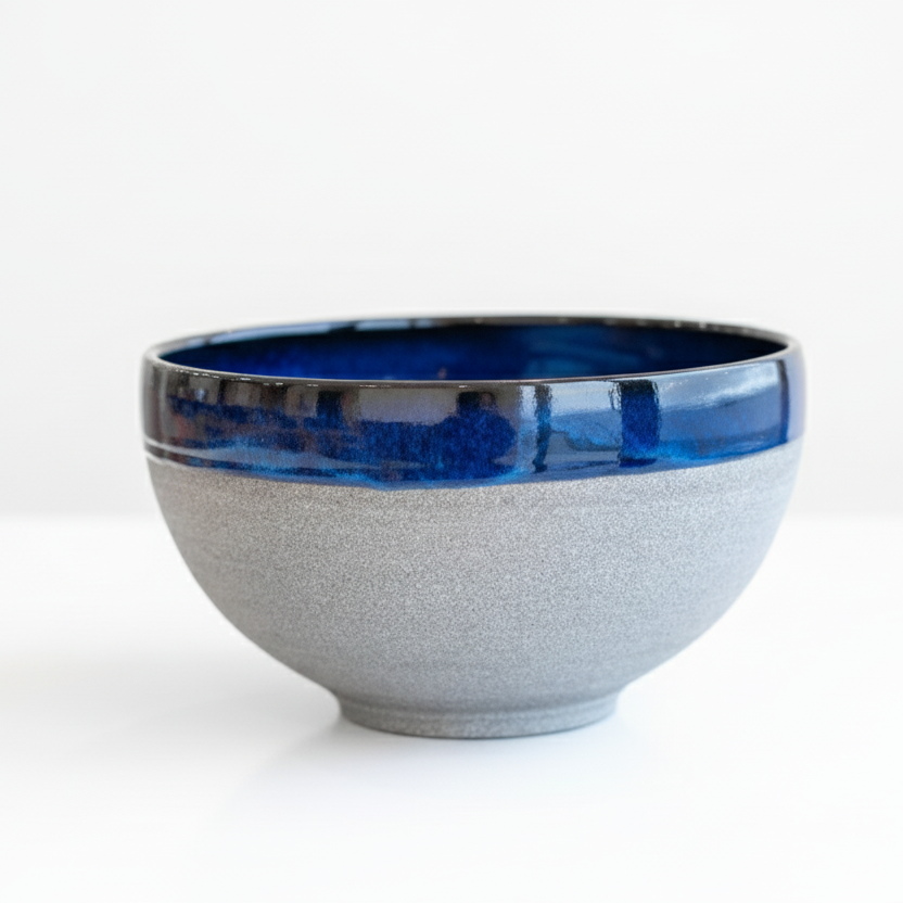 Medium Atlantic Blue & Granite Serving Bowl