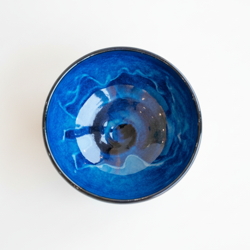 Medium Atlantic Blue & Granite Serving Bowl