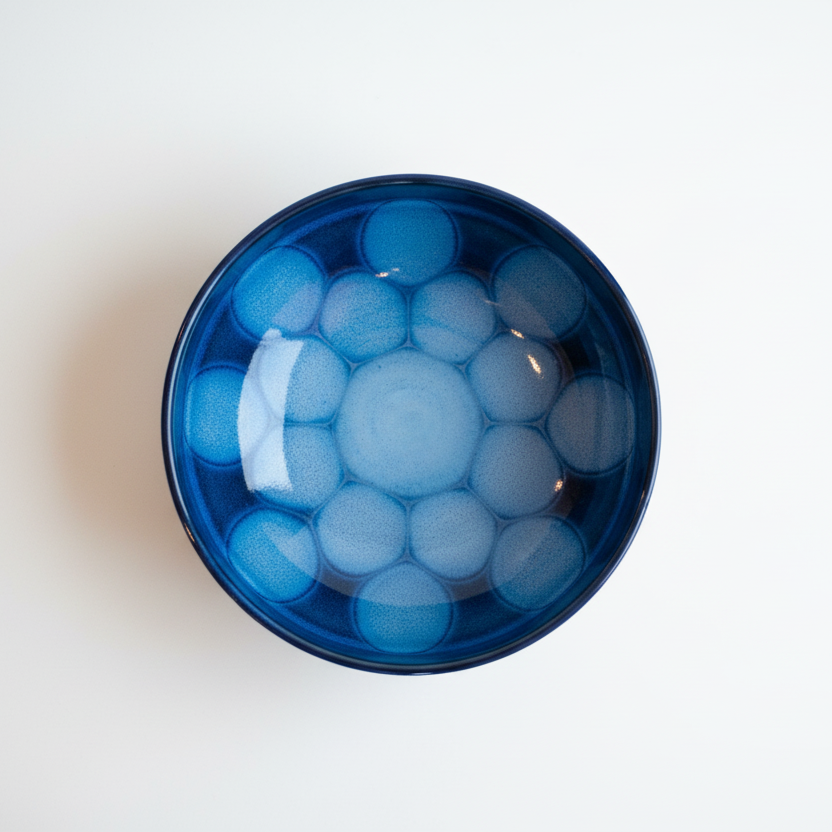 Deep Atlantic Blue Serving Bowl
