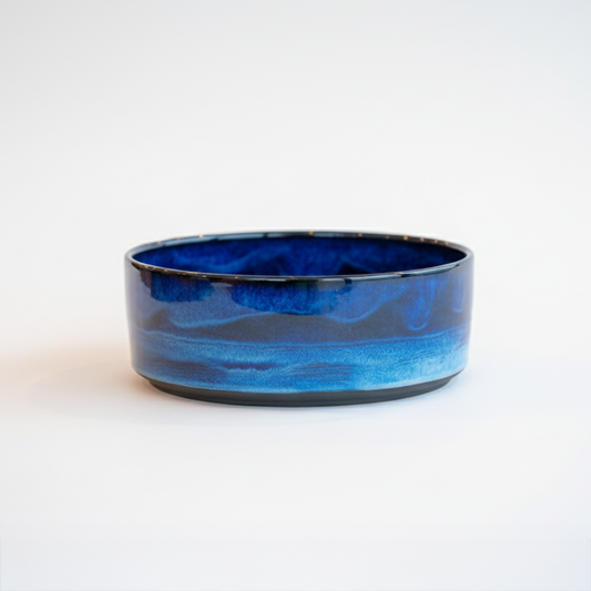 Deep Atlantic Blue Serving Bowl