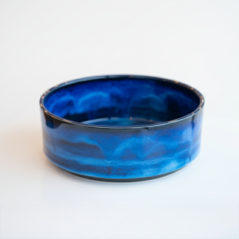 Deep Atlantic Blue Serving Bowl