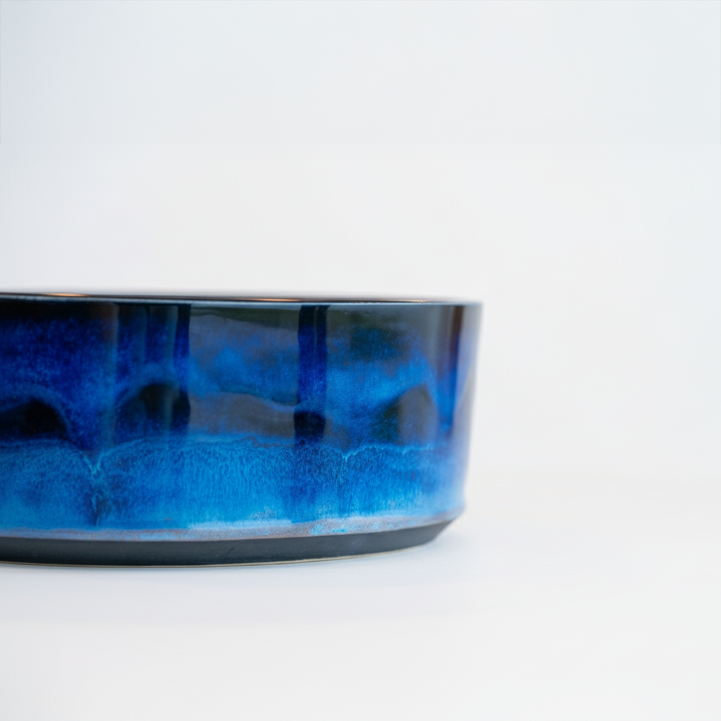 Deep Atlantic Blue Serving Bowl