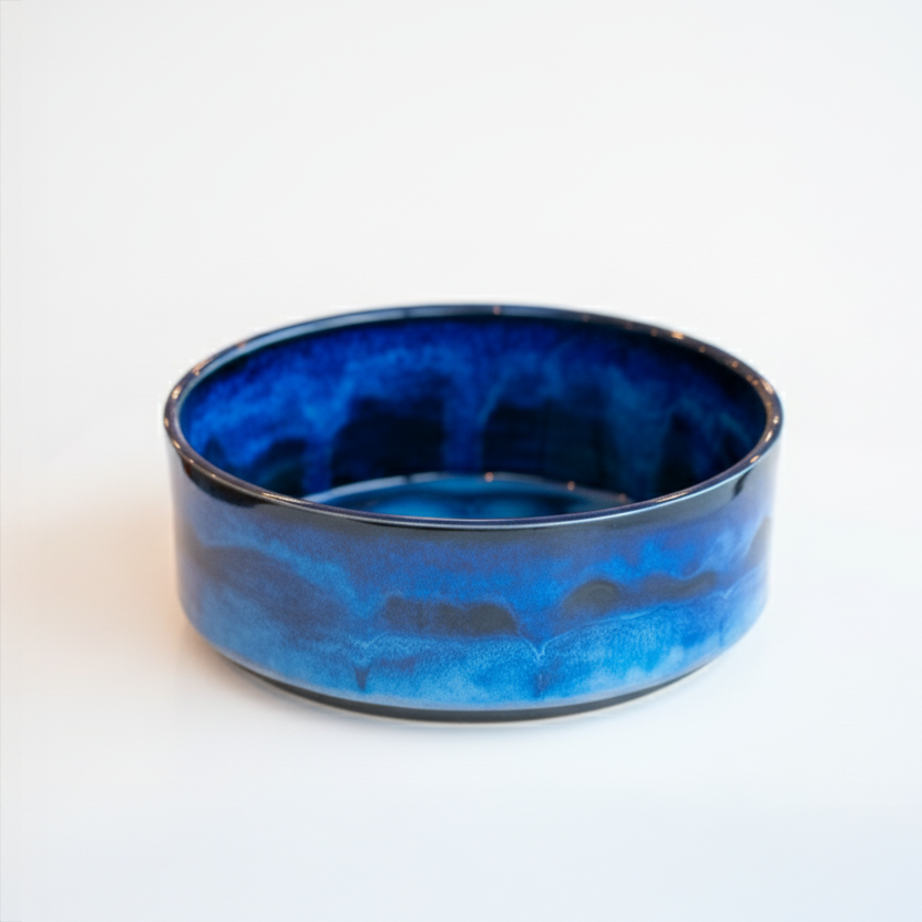 Deep Atlantic Blue Serving Bowl