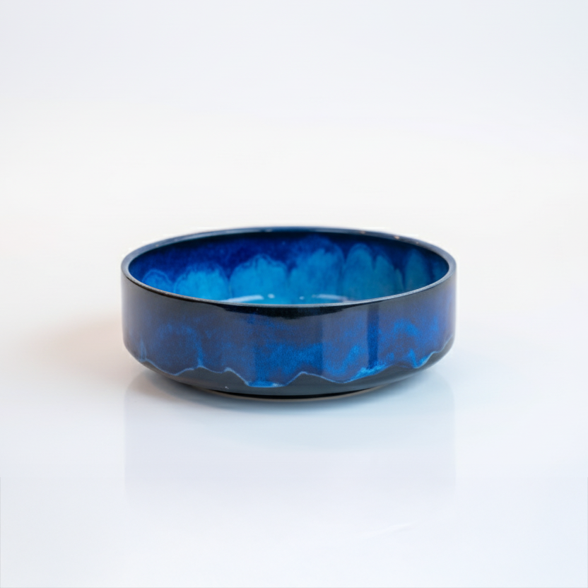 Deep Atlantic Blue Serving Bowl