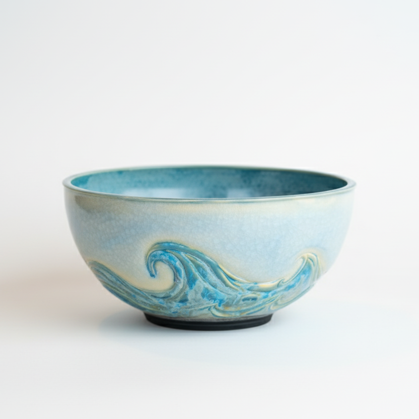 Artisanal Wave Bowl - Extra Large Table Centrepiece