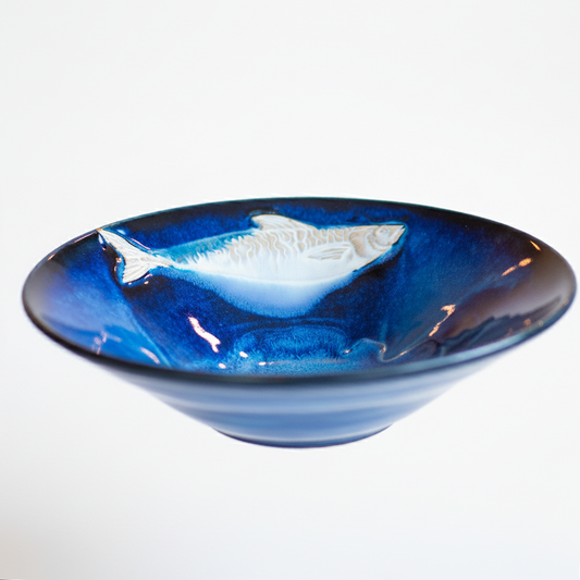 Sgvaffito Wave and Fish Ramen Soup Bowl