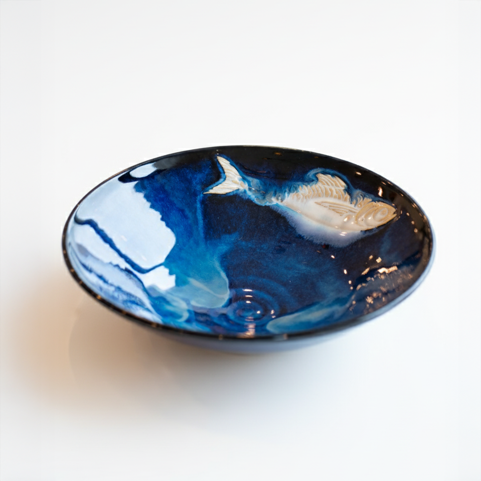 Hand Carved Ramen Soup Bowl