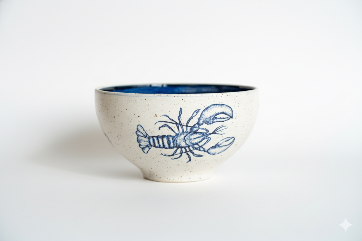 Large Lobster Serving Bowl & Centre Piece