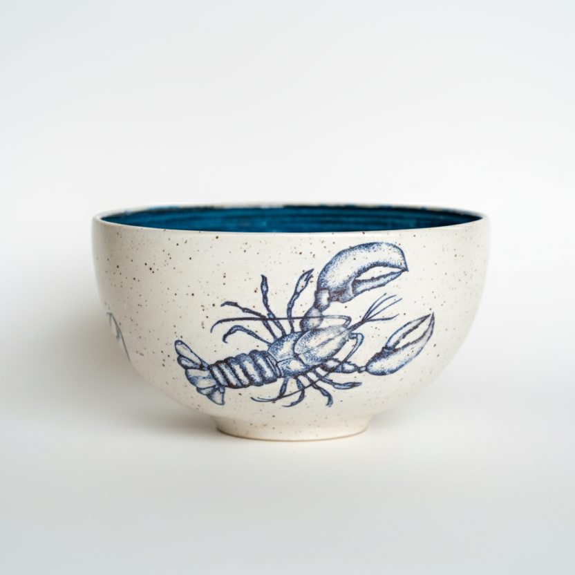 Large Lobster Serving Bowl & Centre Piece