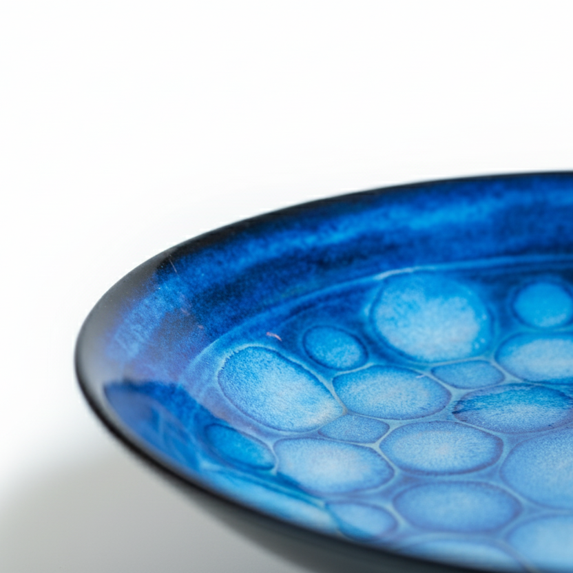 Large Iridescent Sphere Centrepiece Plate