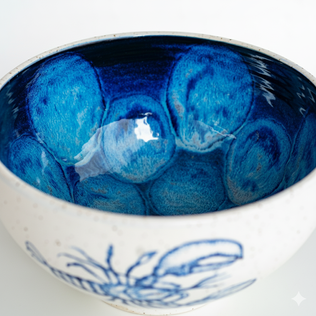 Large Lobster Serving Bowl & Centre Piece