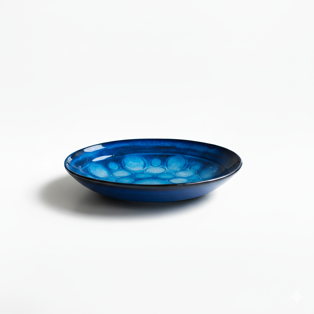 Large Iridescent Sphere Centrepiece Plate