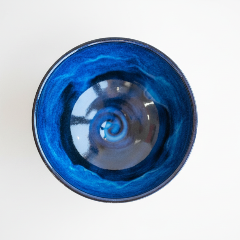 Medium Atlantic Blue & Granite Serving Bowl